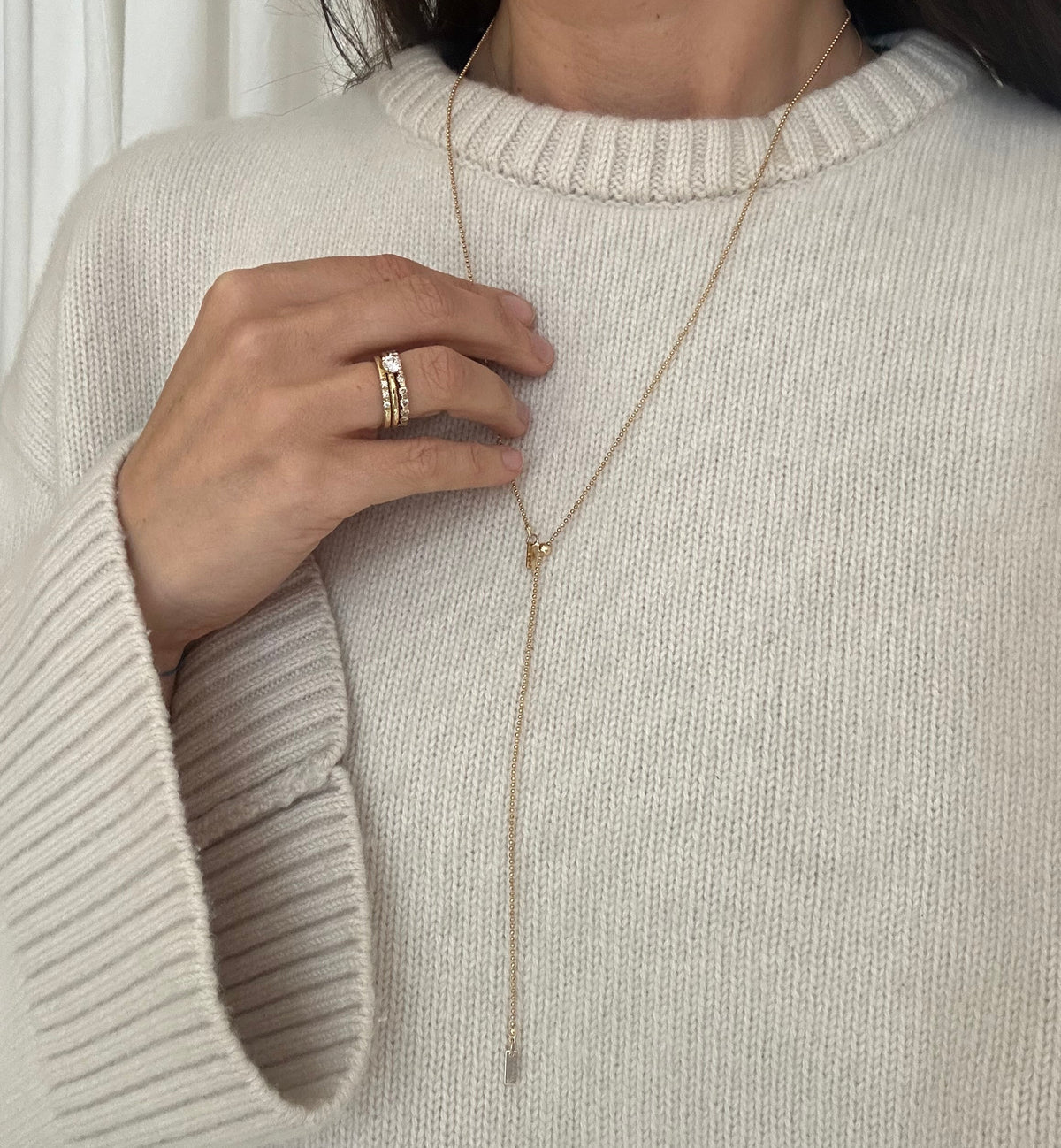 Lala – Diamantschliff Kugelhalskette