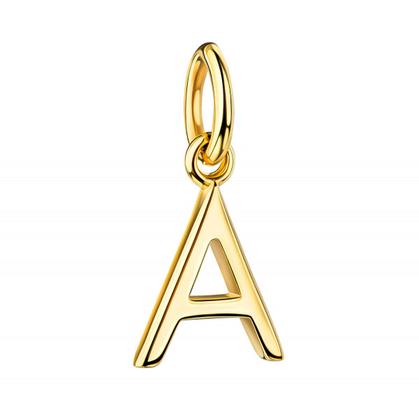Echtgold Buchstaben-Anhänger mit Öse (ohne Halskette)