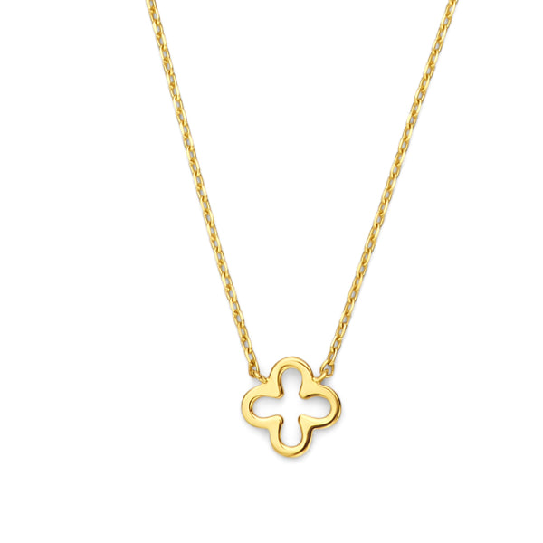 Clover – zarte Echtgold-Halskette