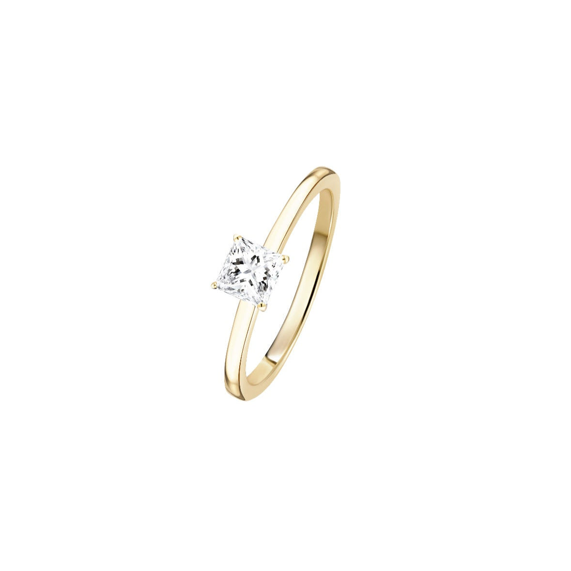 Princess Diamant Ring (Labgrown Diamond) - 750er Gold