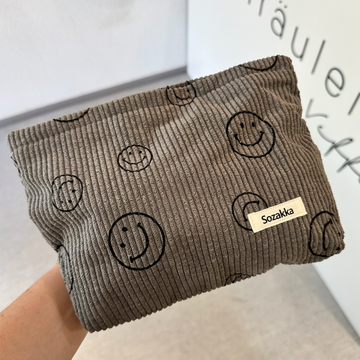 SMILE Kosmetik Bag aus Cord