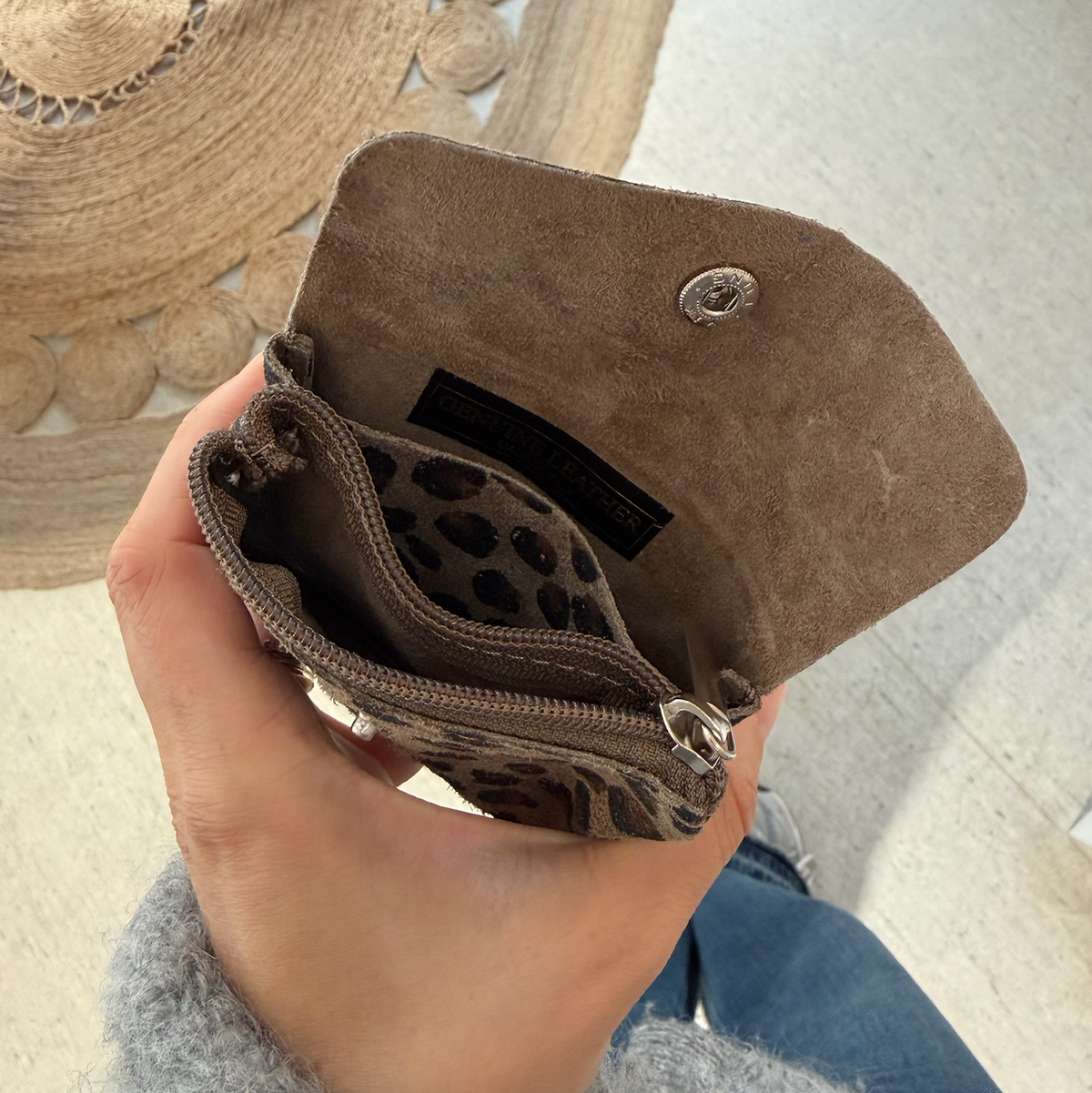 Leo Geldbörserl aus Nubuk Leder