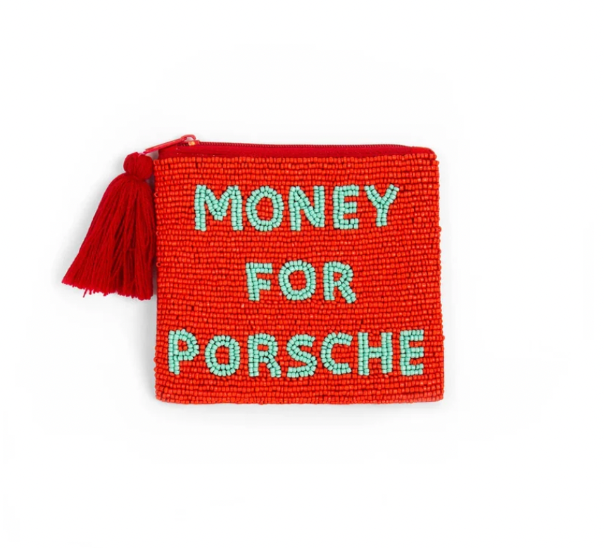 Money for Porsche – Perlen Pouch