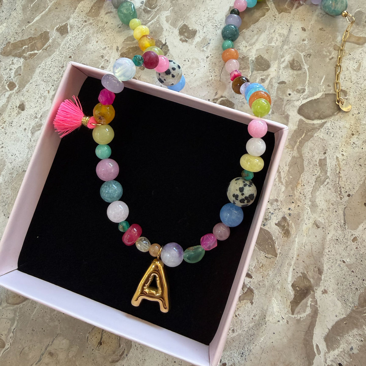 Candy Circus – Bunte Edelstein Halskette/Armband