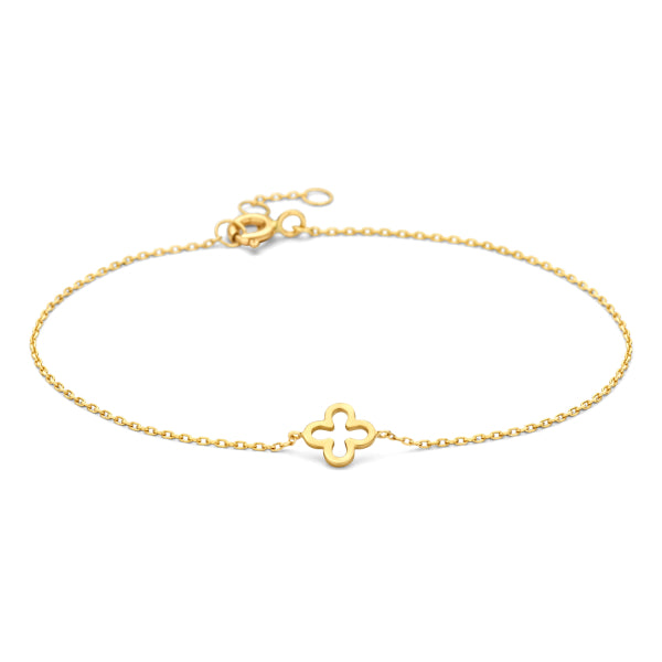 Clover – zartes Echtgold-Armband