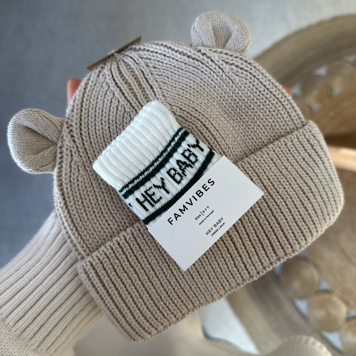 The Bear – Kindermütze Organic Cotton