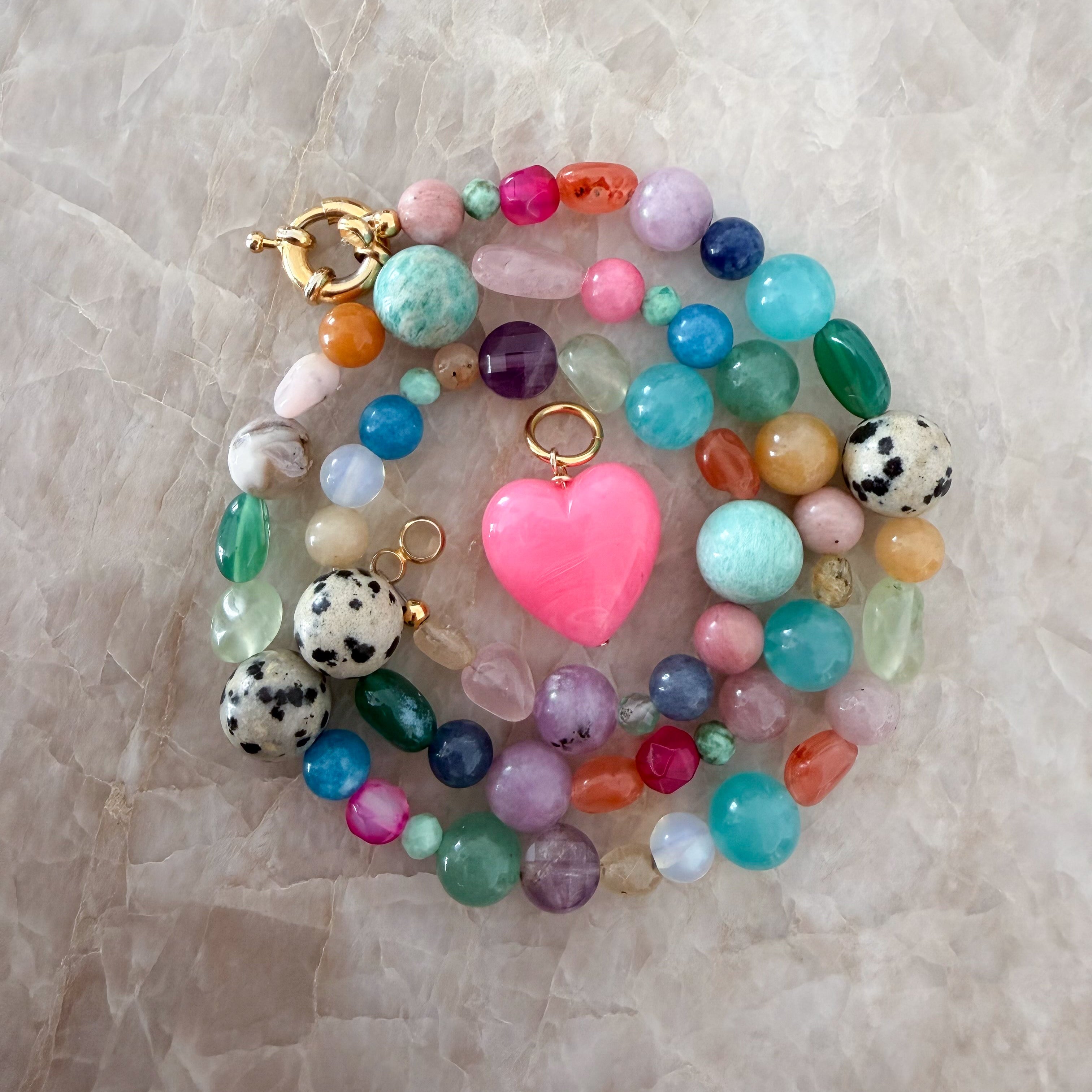 Candy Circus – Bunte Edelstein Halskette/Armband