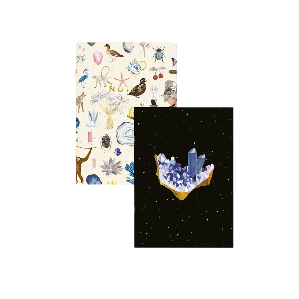 Crystal – Buntes Notizbuch (vorne)