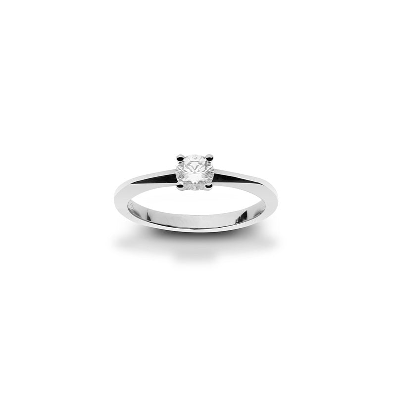 The One Solitär Diamant Ring (Labgrown Diamond) - 750er Gold/Weißgold