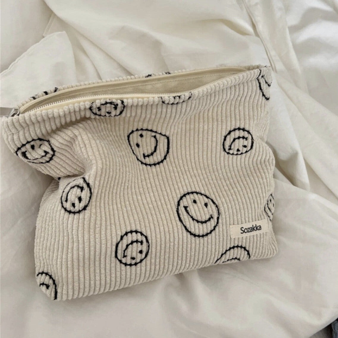 SMILE Kosmetik Bag aus Cord