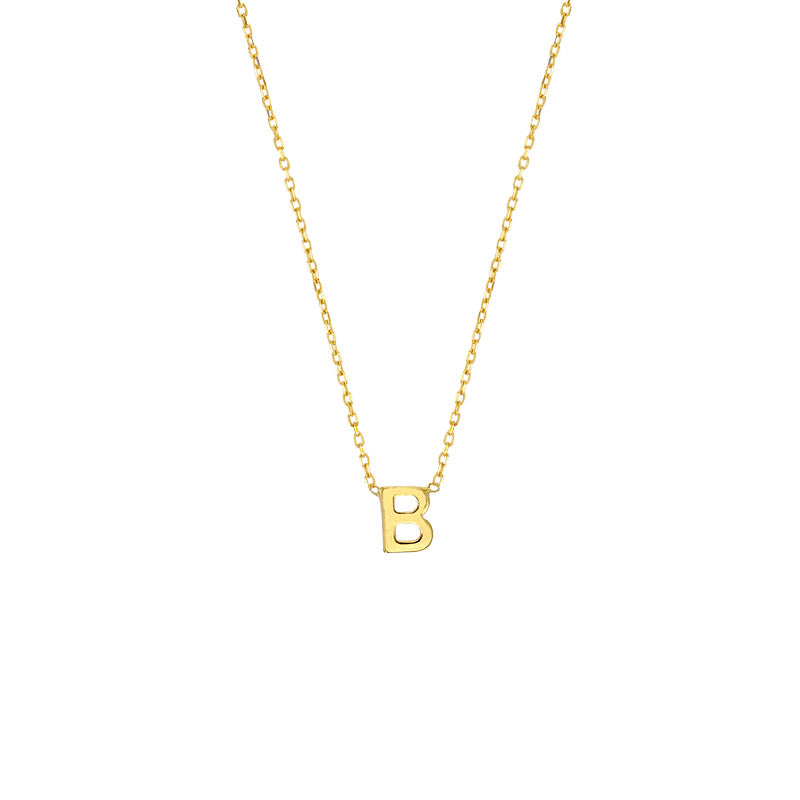YOU – zarte Echtgold-Buchstaben-Halskette