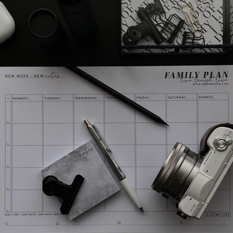 Family Plan - Wochenplaner Block zum Abreißen