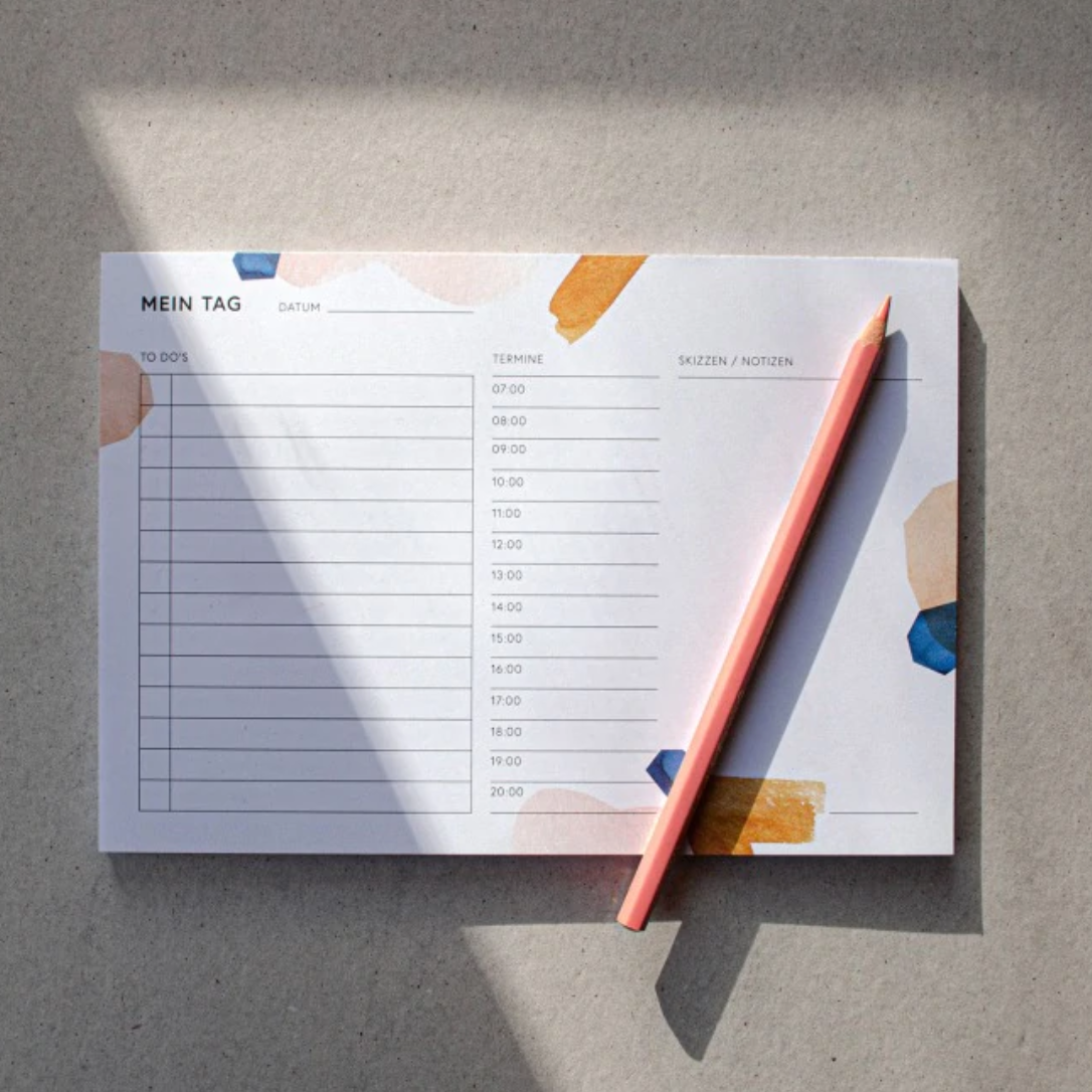 Bunter Tagesplaner