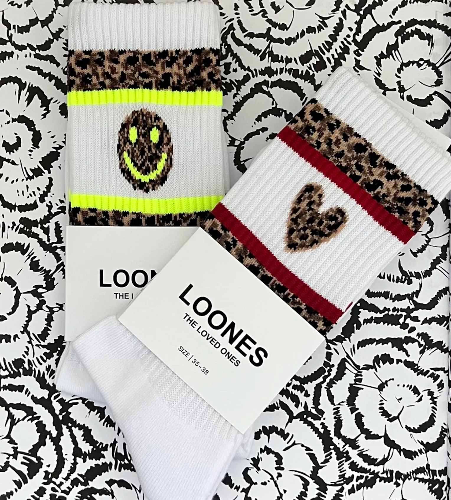 Leo Heart Socks KIDS+ADULTS