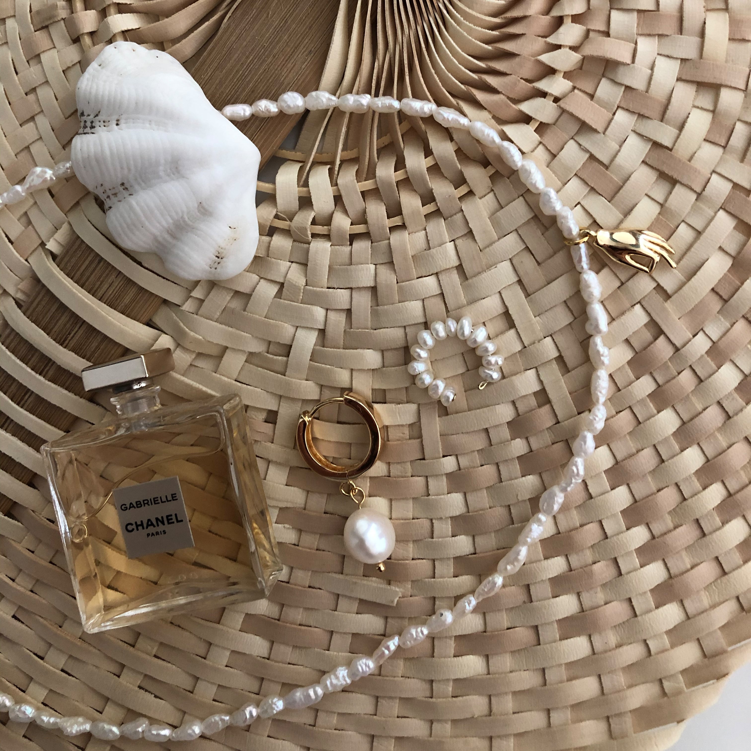 Coco - Creolen Ohrringe (925 Sterling Silber, 18k vergoldet)