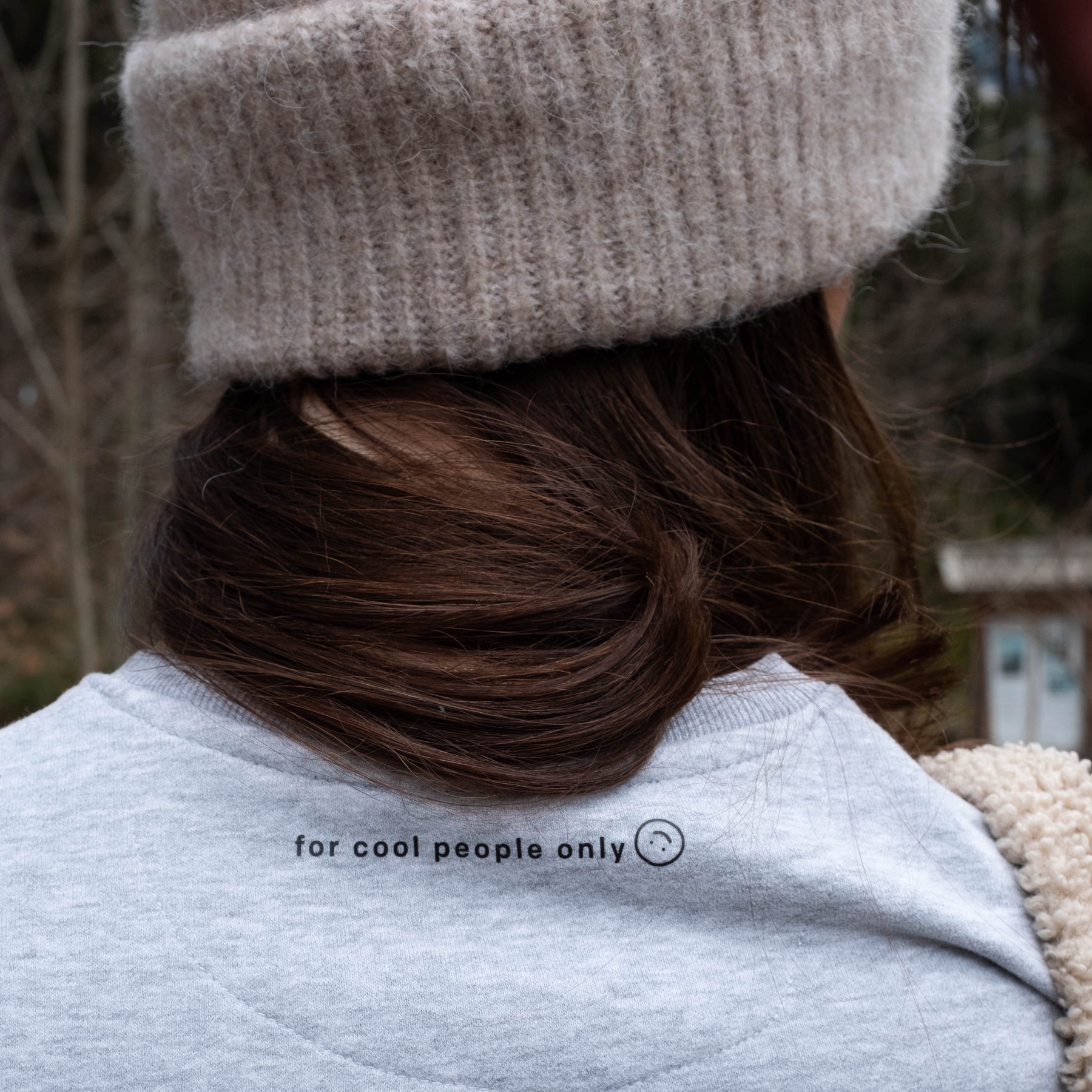 Mama needs coffee – grauer Heavy Sweater aus Bio-Baumwolle