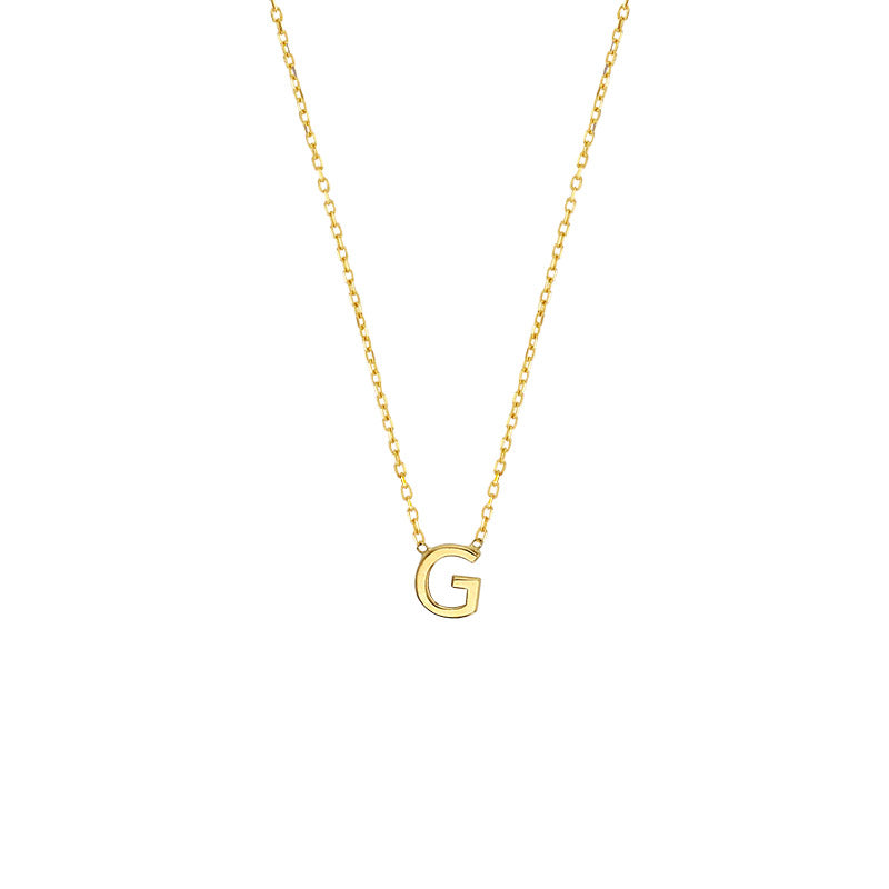 YOU – zarte Echtgold-Buchstaben-Halskette