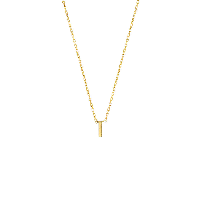 YOU – zarte Echtgold-Buchstaben-Halskette