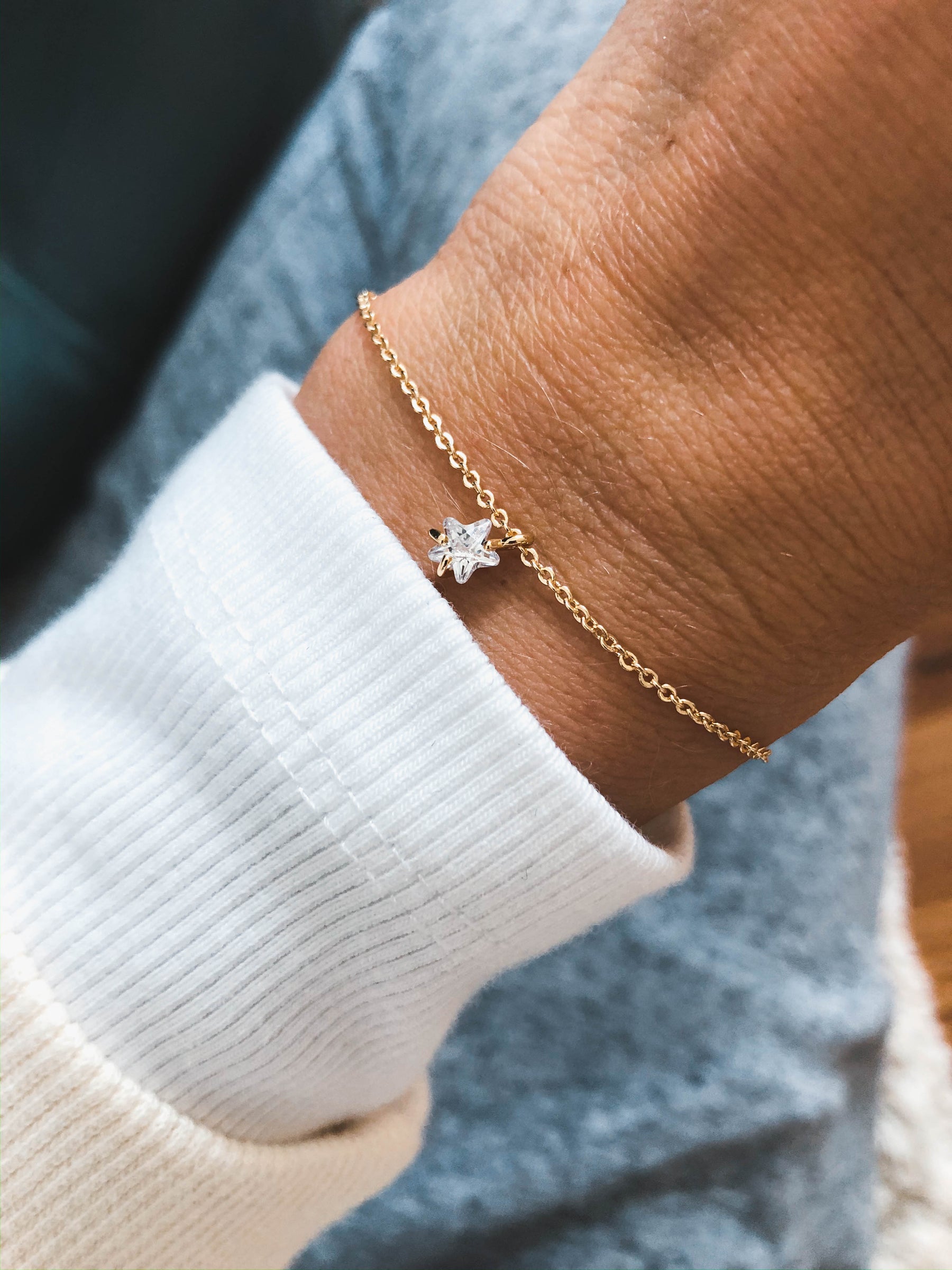 Flair - 18 k vergoldetes Armband mit Stern-Anhänger