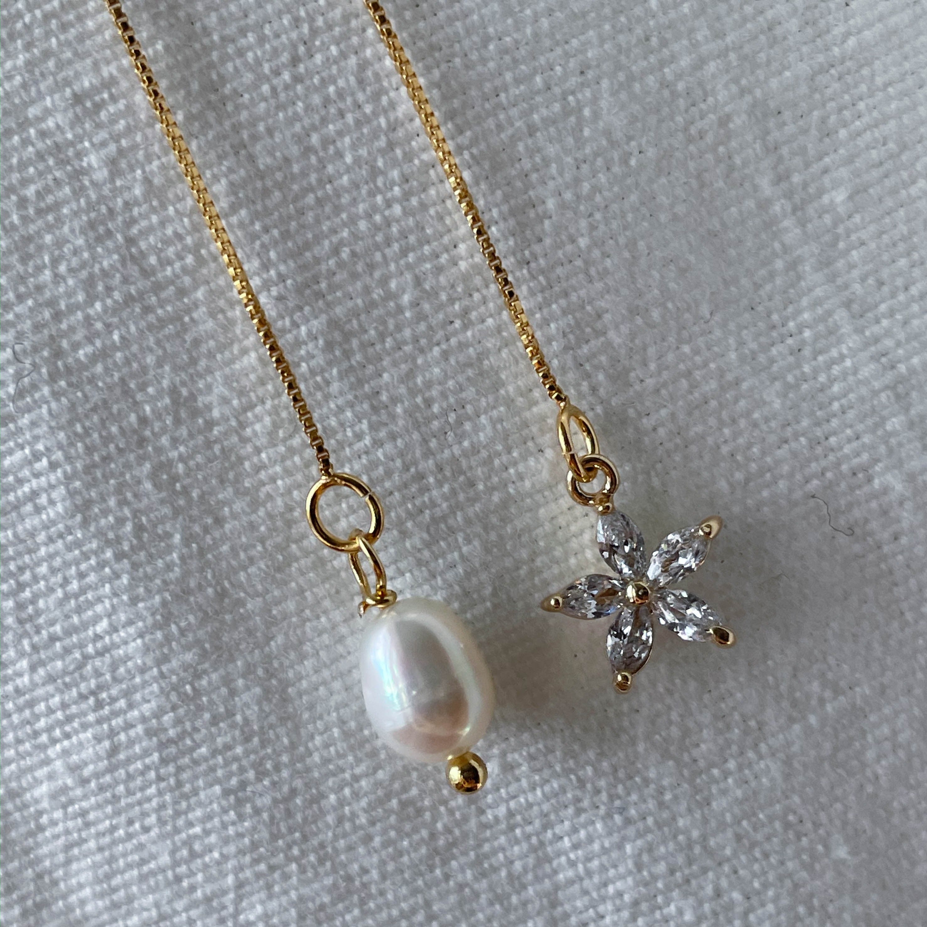 Dreamer - Durchzieh-Ohrringe 14 k Gold filled (oder 925 Sterling Silber)