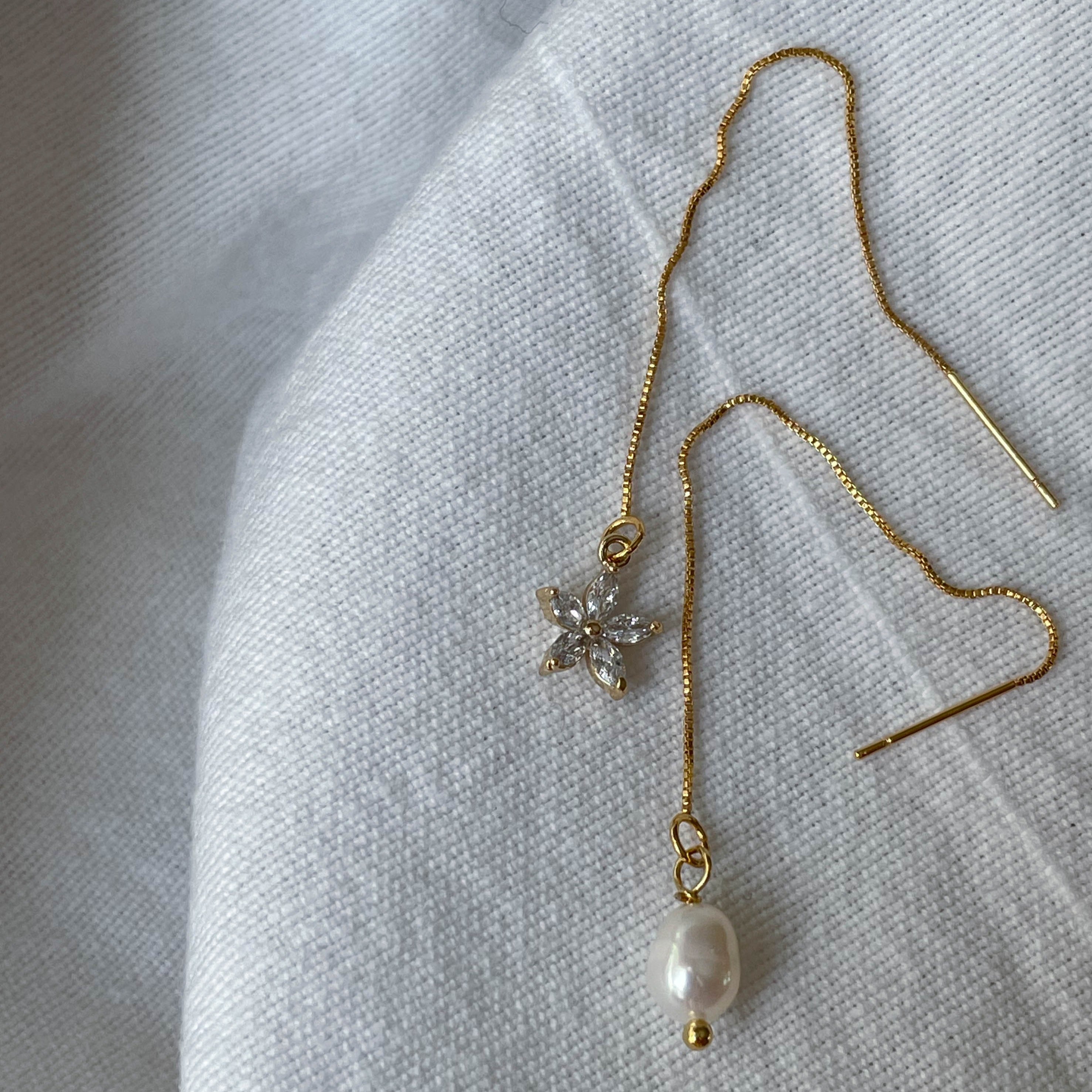 Dreamer - Durchzieh-Ohrringe 14 k Gold filled (oder 925 Sterling Silber)