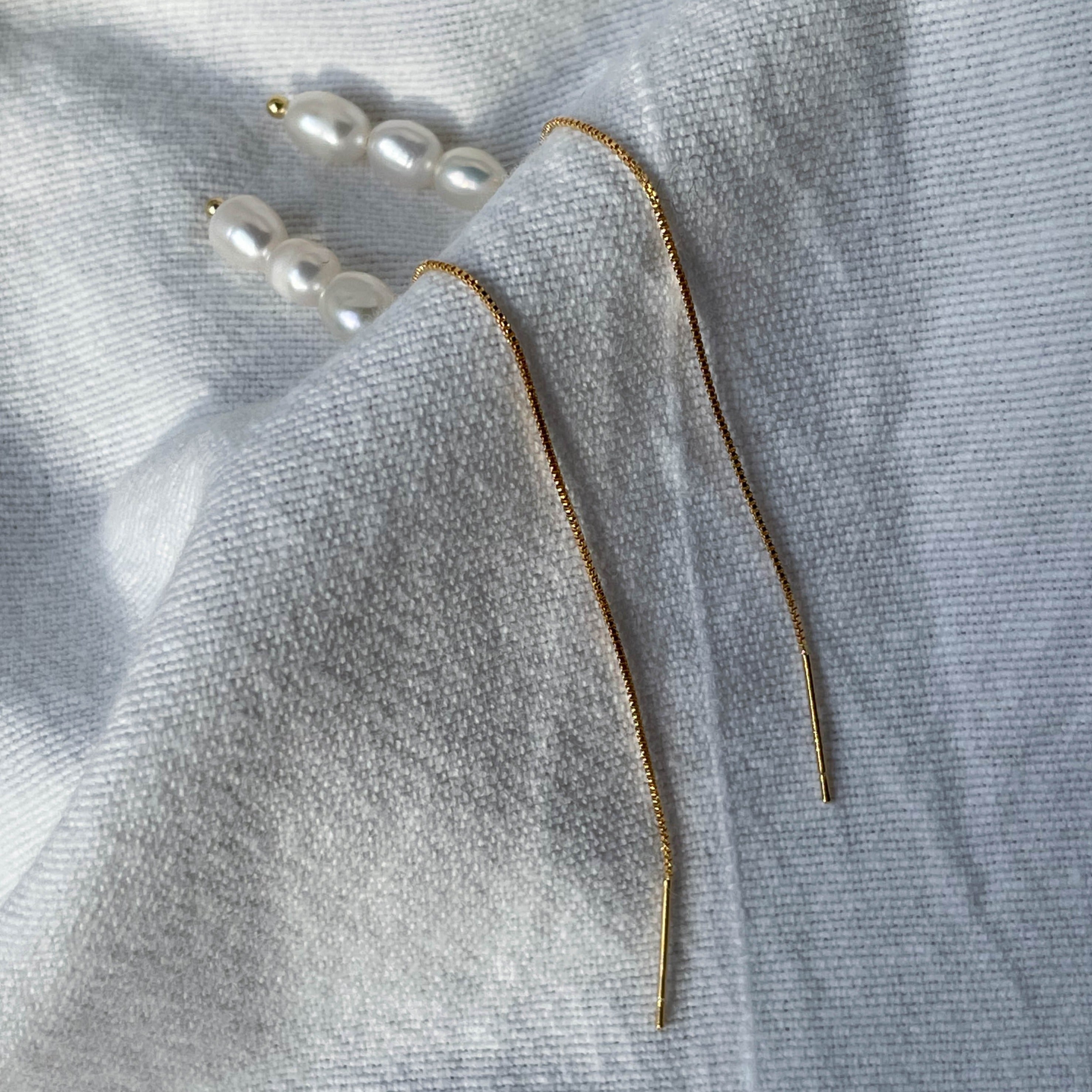 Filipa - Durchzieh-Ohrringe 14 k Gold filled (oder 925 Sterling Silber)