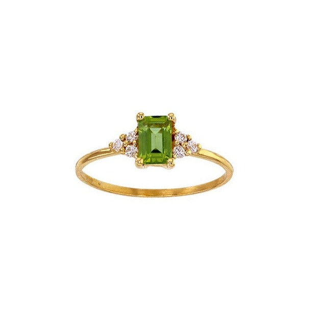 Peridot Diamant Ring