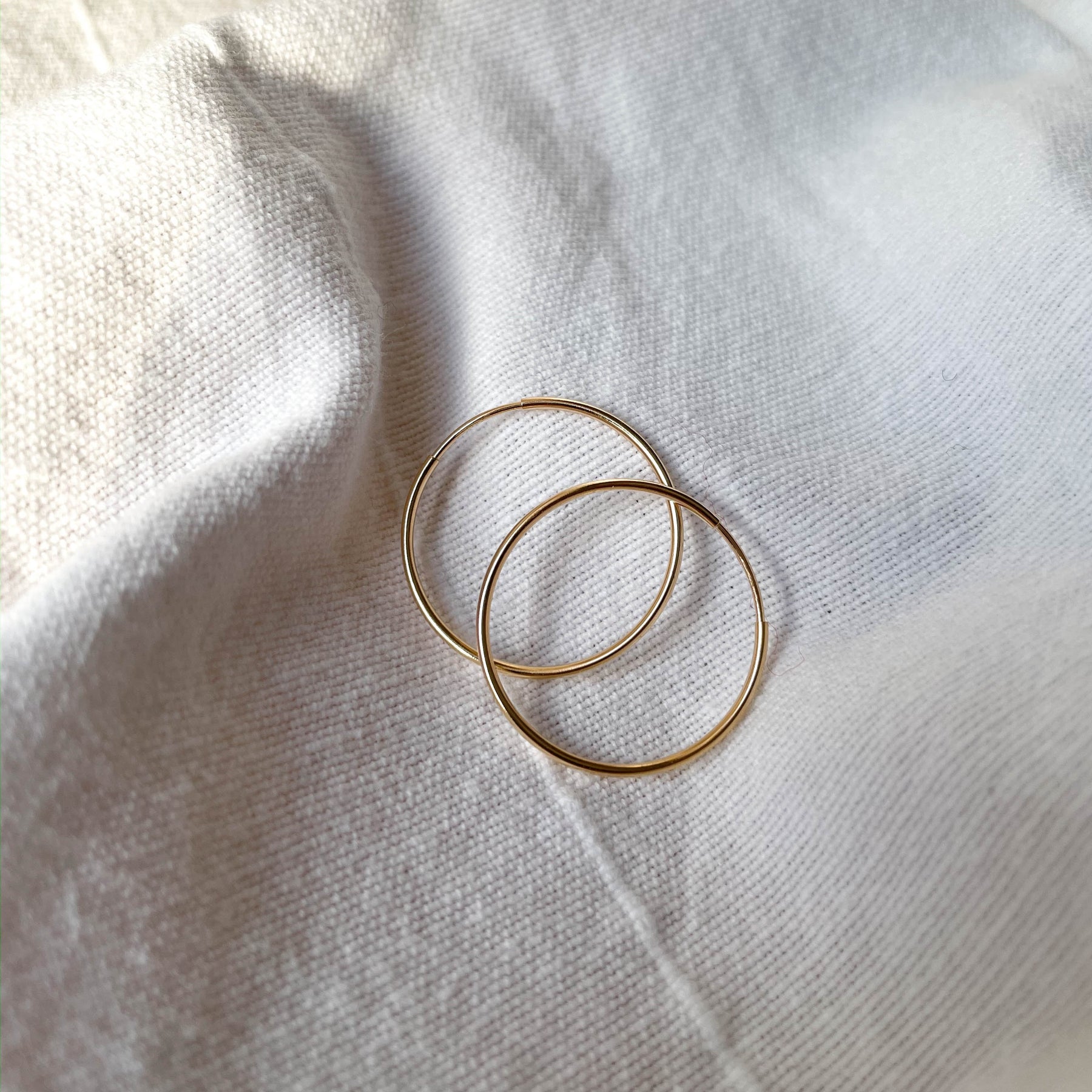Anna - Creolen (14 k Gold filled oder 925 Sterling Silber)