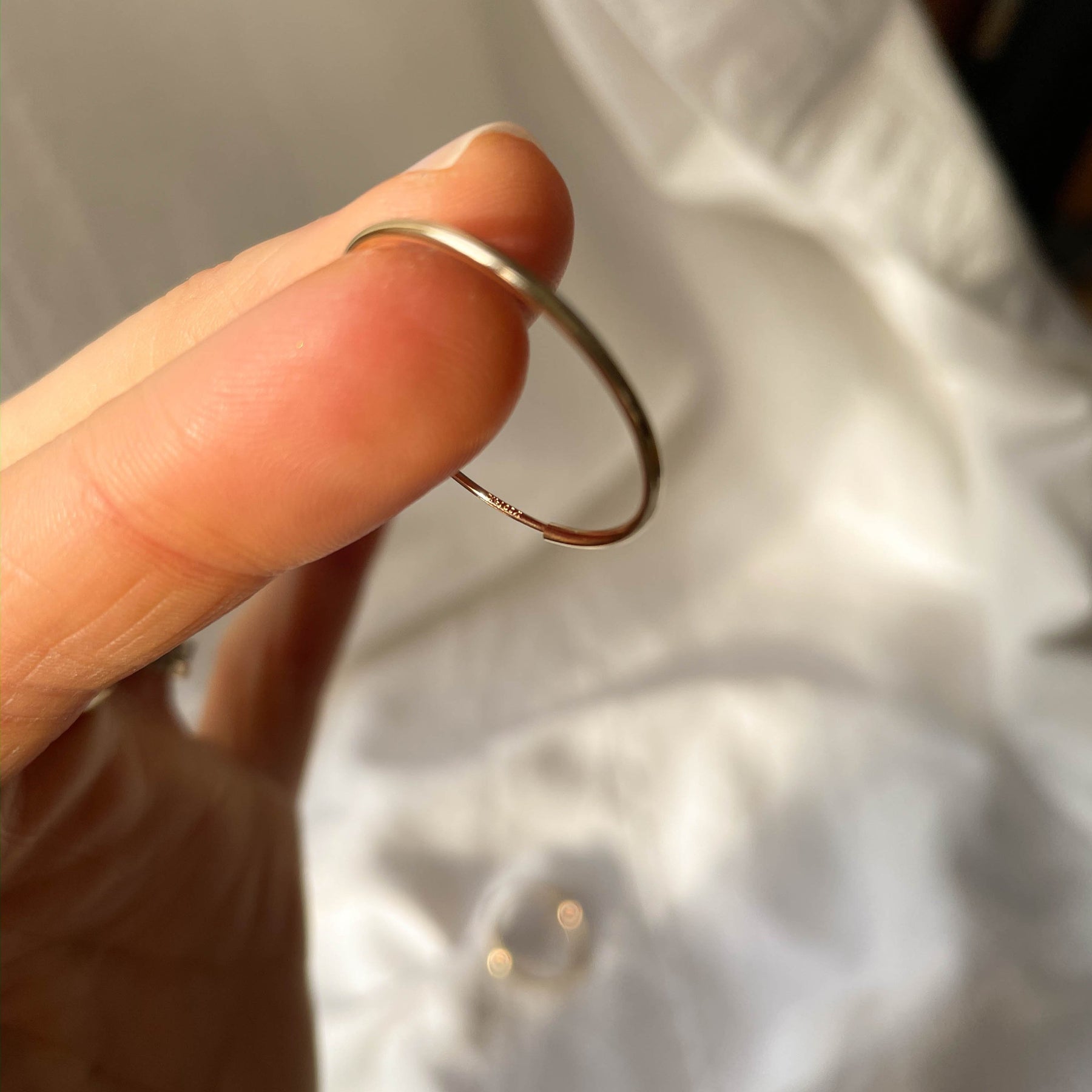 Anna - Creolen (14 k Gold filled oder 925 Sterling Silber)