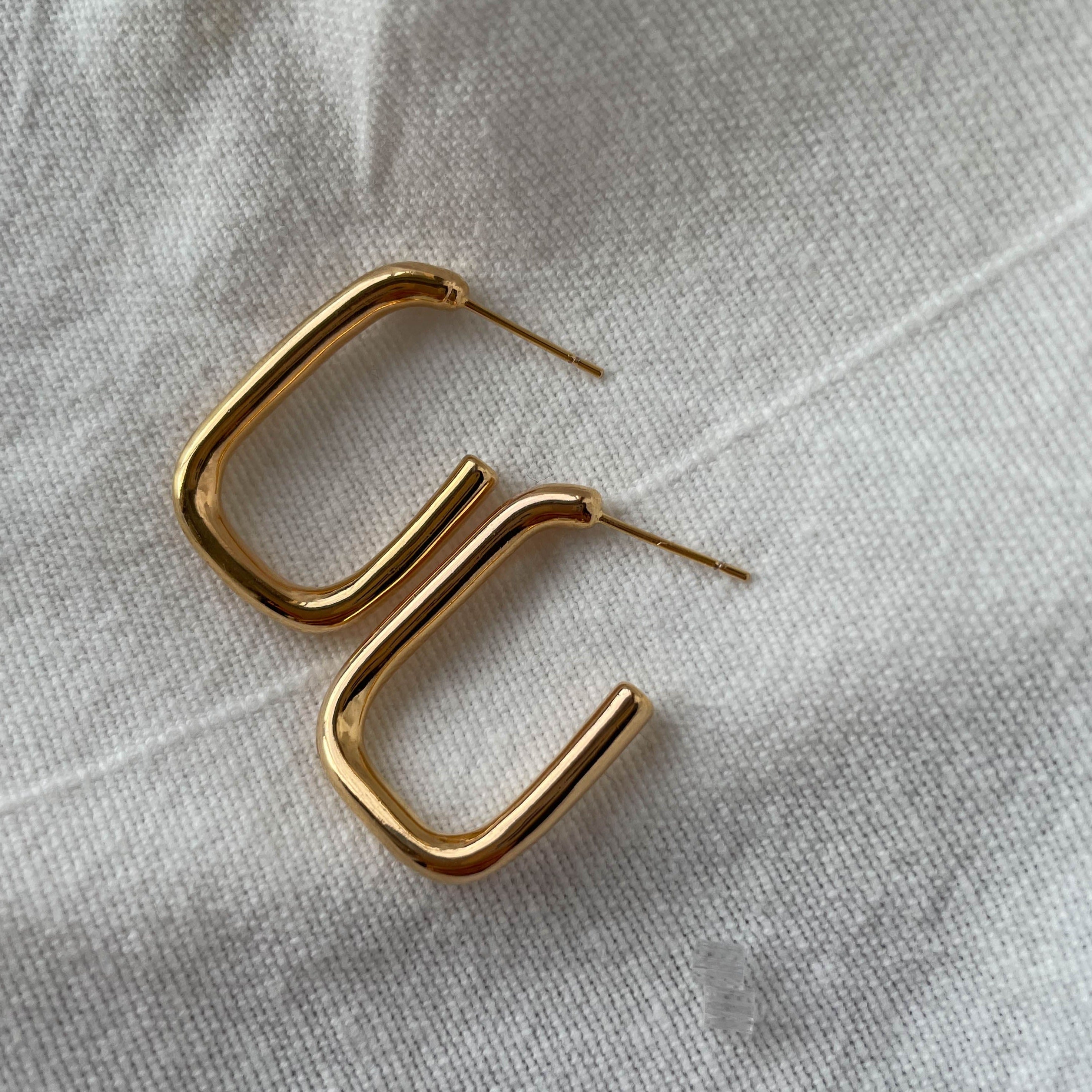 Sara - Ohrstecker 14k vergoldet Stainless Steel