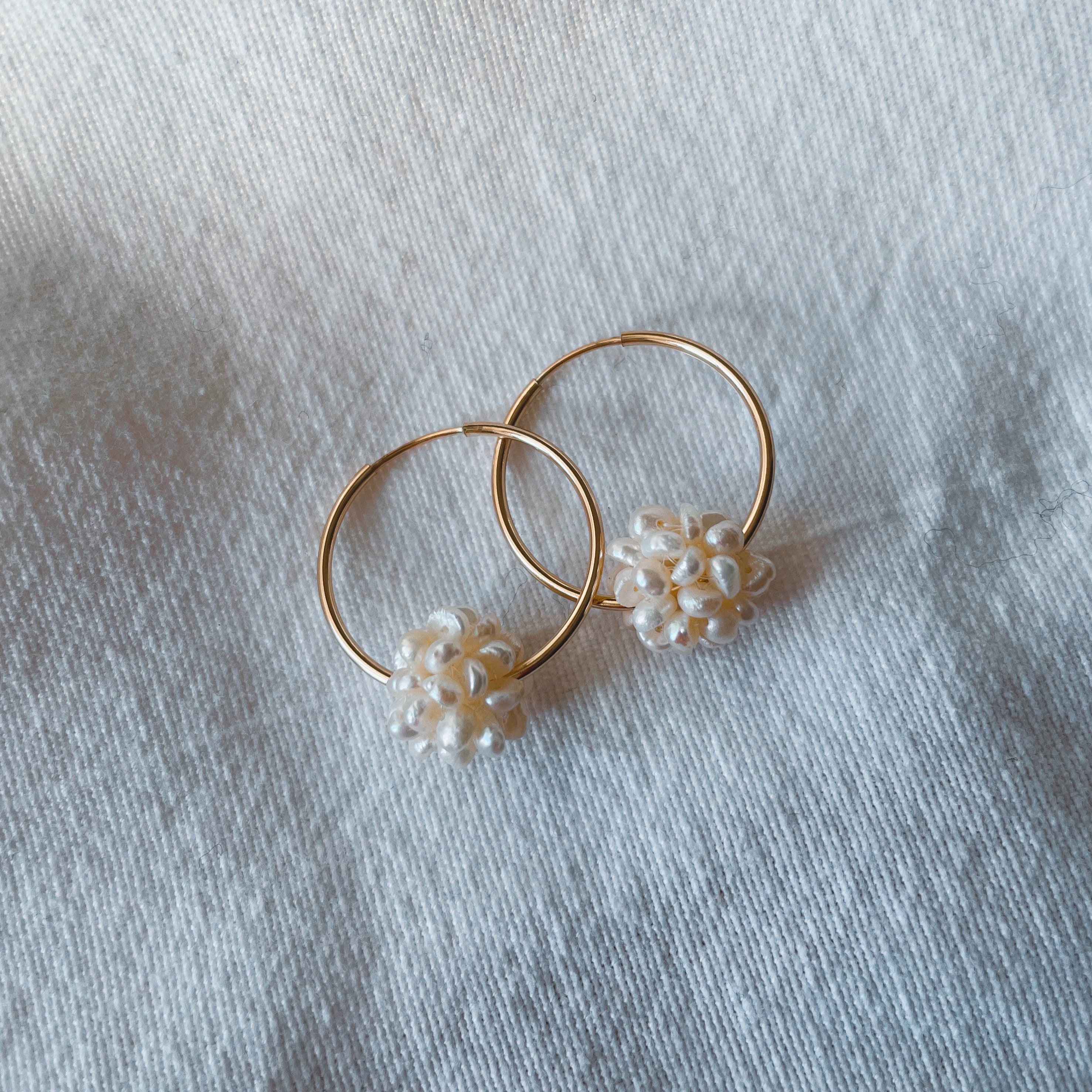 Anna - Creolen (14 k Gold filled oder 925 Sterling Silber)