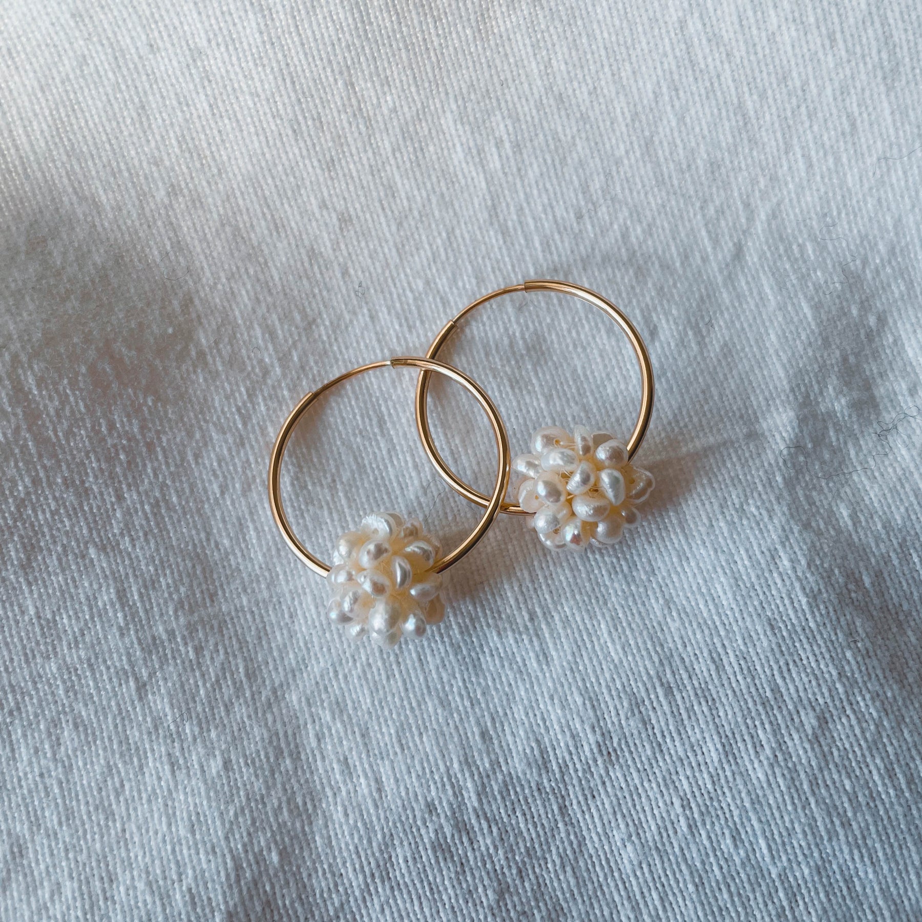 Anna - Creolen (14 k Gold filled oder 925 Sterling Silber)