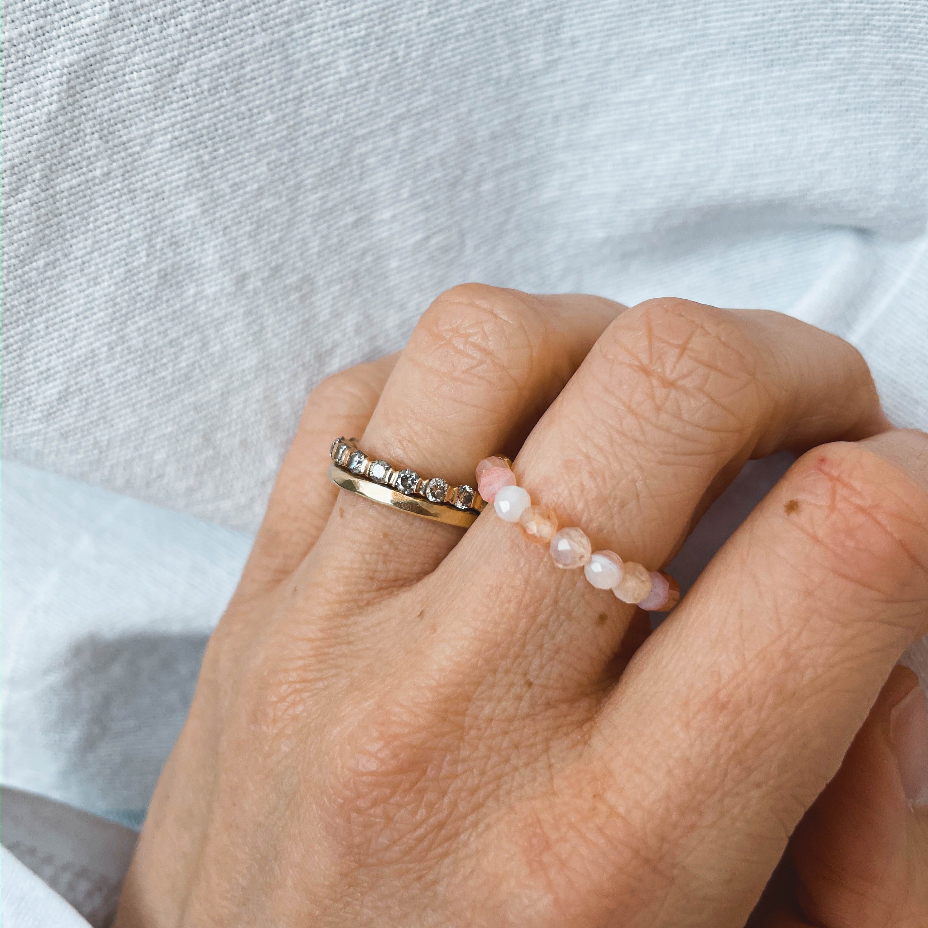 Jupiter Vater des Himmels – Pfirsich-Achat Edelstein Ring