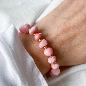 Bondi – Armband aus Rosa Opal Naturstein