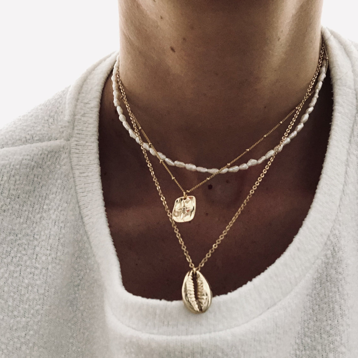 Choker - Süßwasserperlen-Halskette