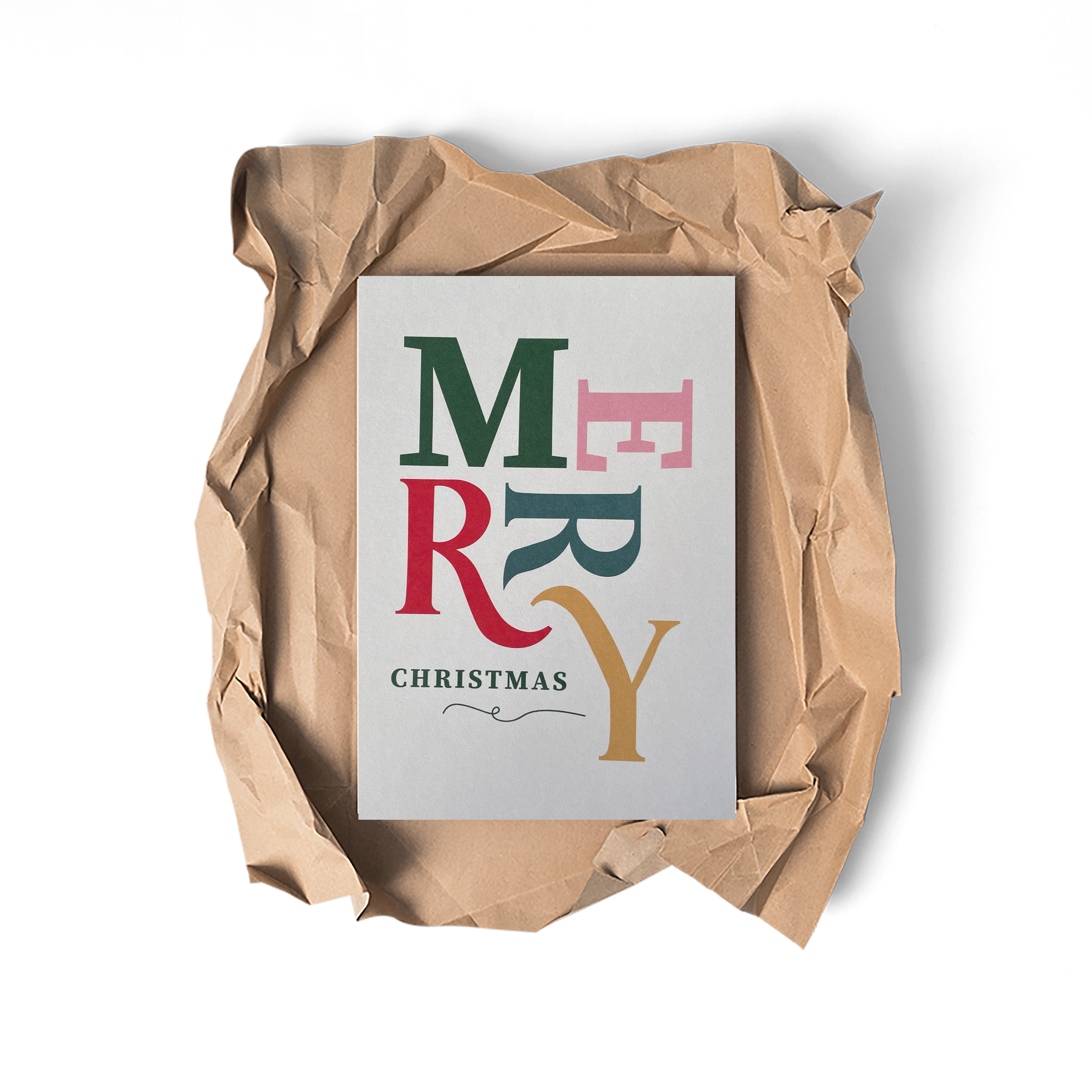 Merry Christmas - Glückwunschkarte