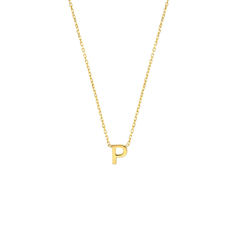 YOU – zarte Echtgold-Buchstaben-Halskette