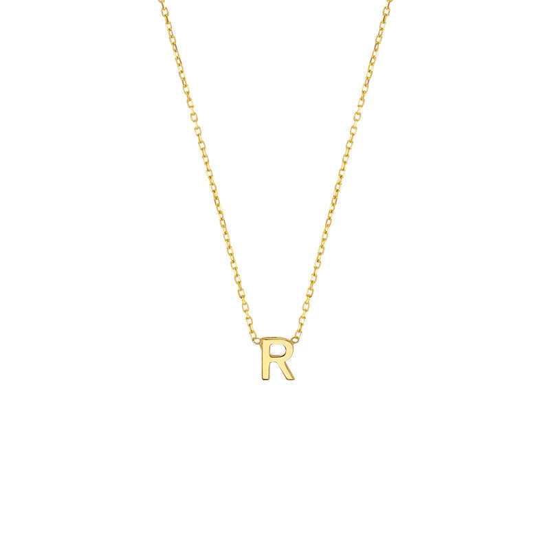 YOU – zarte Echtgold-Buchstaben-Halskette