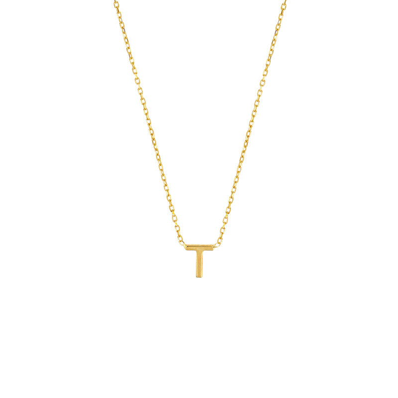 YOU – zarte Echtgold-Buchstaben-Halskette