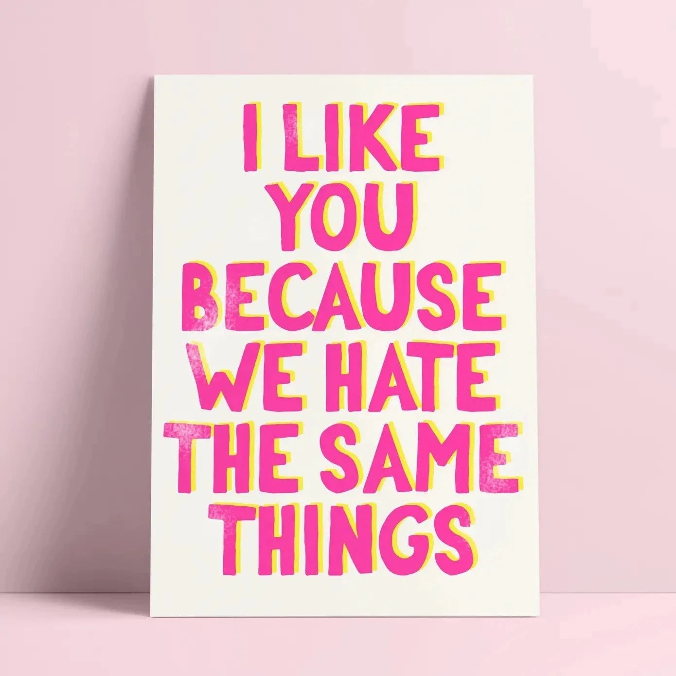 I like you - Glückwunschkarte