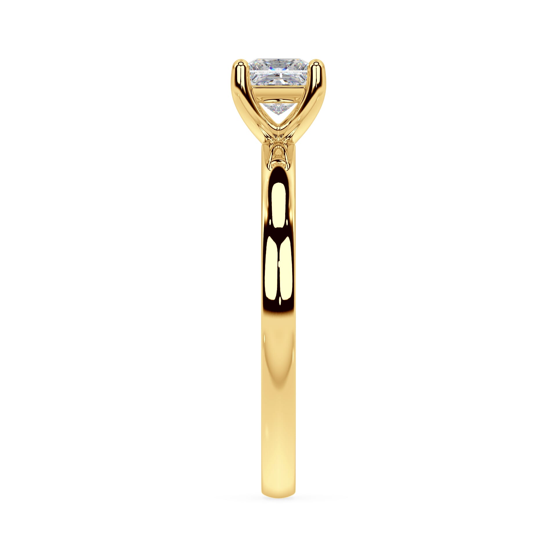 Princess Diamant Ring (Labgrown Diamond) - 750er Gold