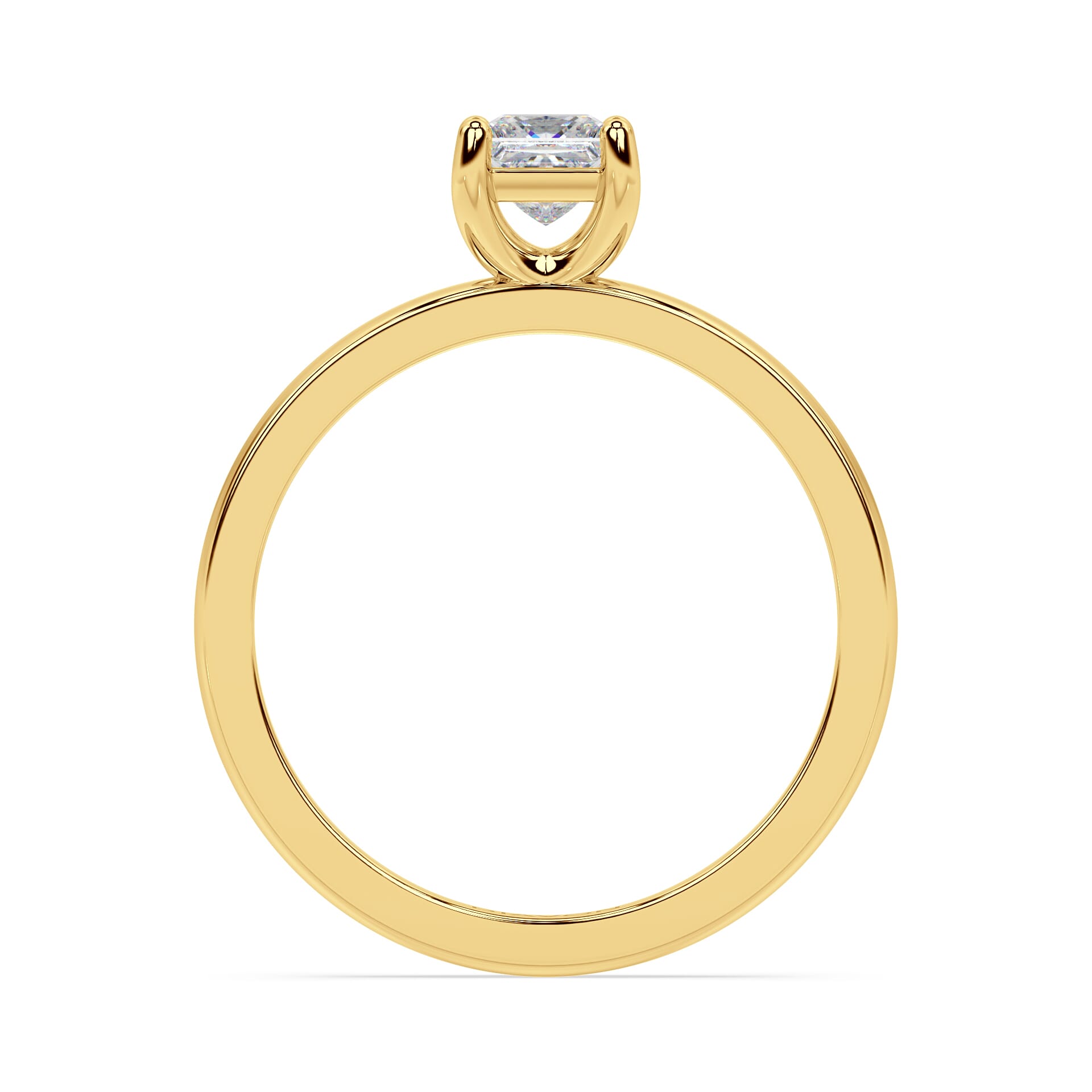 Princess Diamant Ring (Labgrown Diamond) - 750er Gold