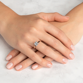 Princess Diamant Ring (Labgrown Diamond) - 750er Gold