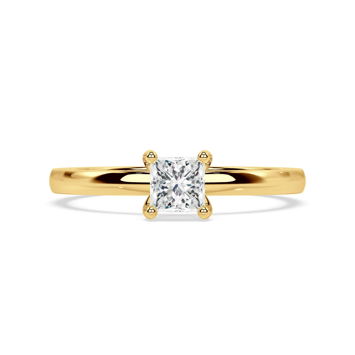 Princess Diamant Ring (Labgrown Diamond) - 750er Gold