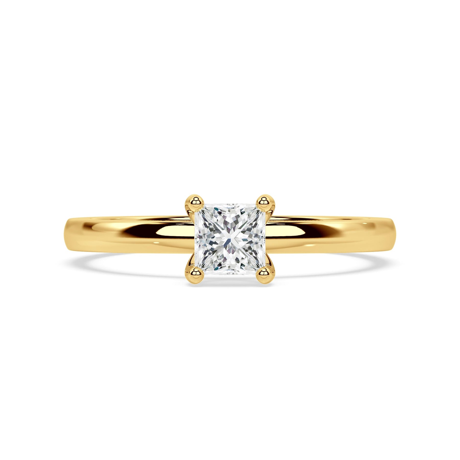 Princess Diamant Ring (Labgrown Diamond) - 750er Gold