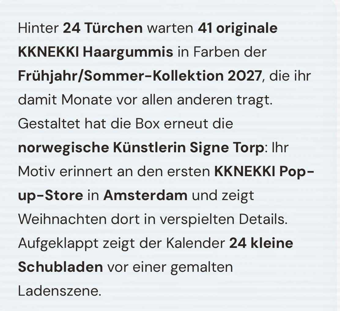 KKNEKKI Adventkalender 2026