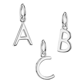 Gold Vermeil Buchstaben-Anhänger mit Öse (ohne Halskette)