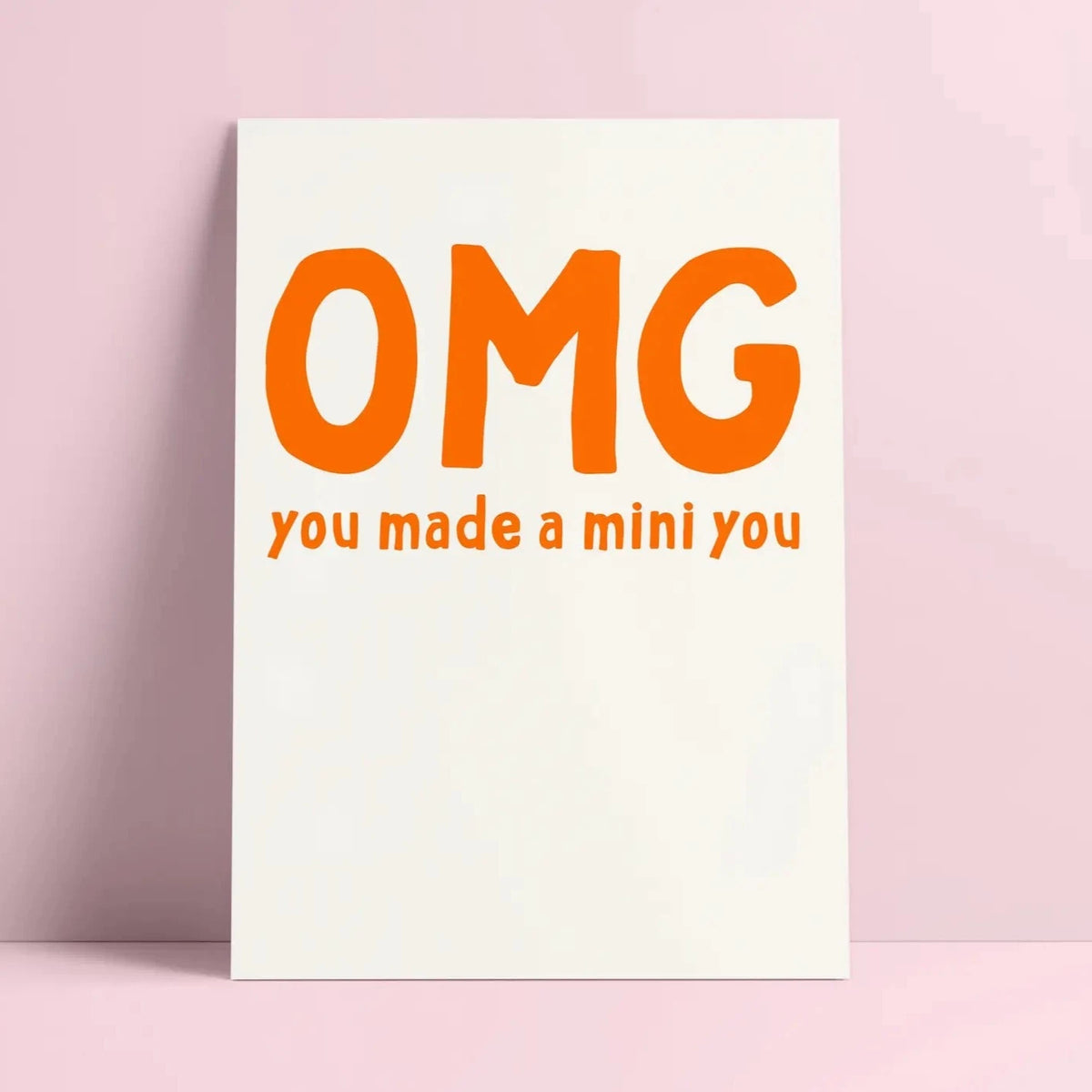 You made a Mini You - Glückwunschkarte
