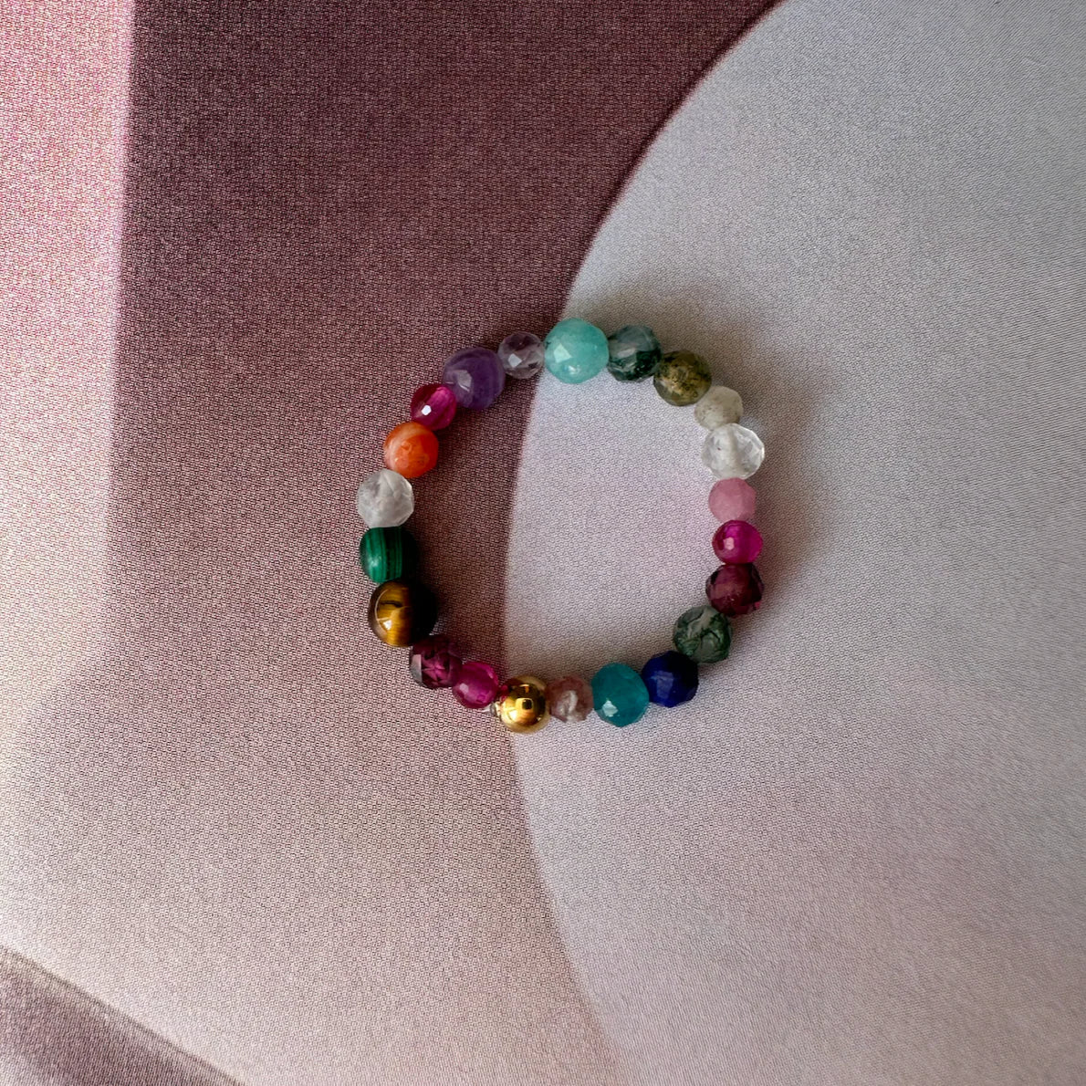 Edelstein - Ring in verschiedenen Heilstein-Varianten