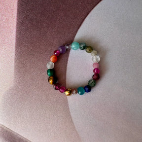 Edelstein - Ring in verschiedenen Heilstein-Varianten